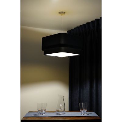 BPS Koncept Kwadro Duo Sue lampa wisząca 1x60 W złota-granatowa KWD-018