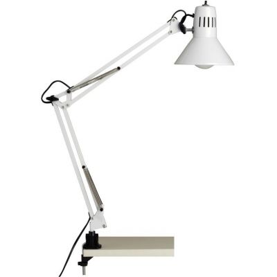 Brilliant Hobby lampa biurkowa 1x40W biała 10802/05