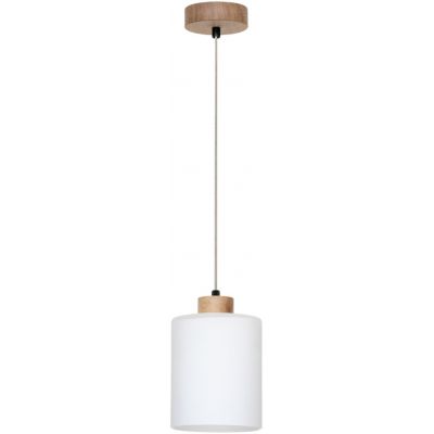 Britop Lighting Zefir lampa wisząca 1x60W dąb/biały 111860174