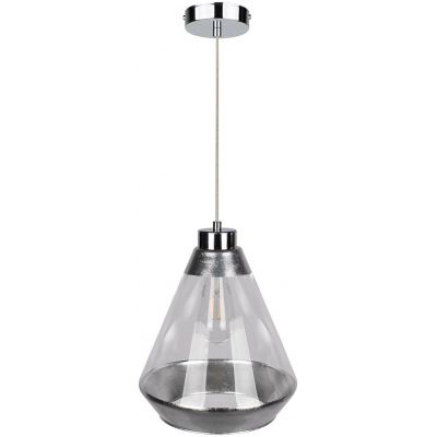 Britop Lighting Mistral lampa wisząca 1x60W chrom/srebrny/transparentny 15840128
