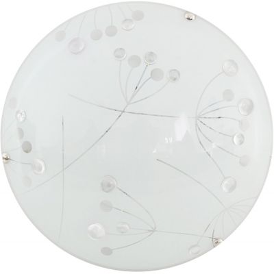Candellux Floral plafon 1x10W LED biały/przezroczysty 13-49742