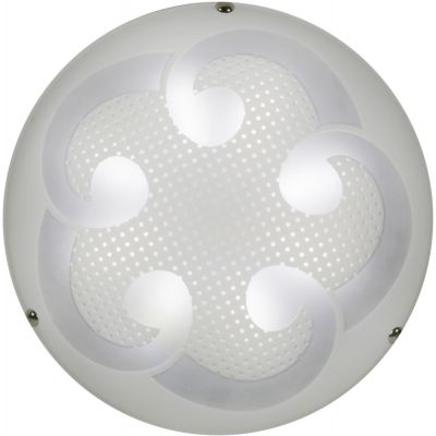 Candellux Monti plafon 1x10W LED biały/chrom 13-54920