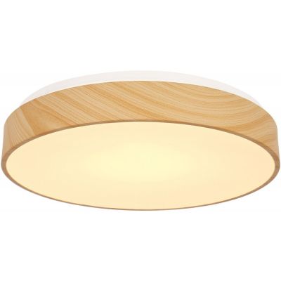 Candellux Figaro plafon 1x24 W biały-drewno 14-33956