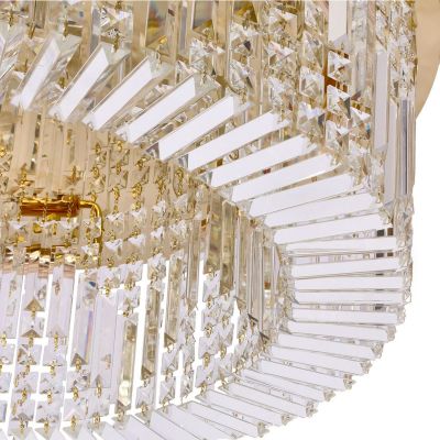 Candellux Maranga plafon 10x10 W złoty-kryształowy 18-33345