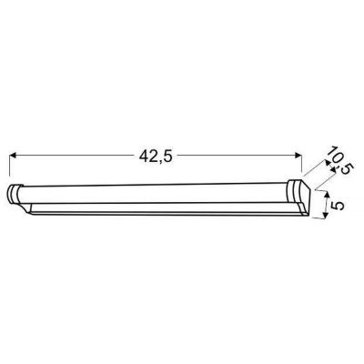 Candellux Moderno kinkiet 1x7W LED chrom/przezroczysty 20-40800