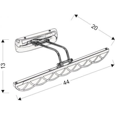 Candellux Move kinkiet 1x6W LED chrom 21-72856