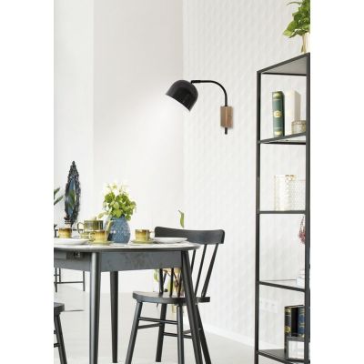 Candellux Rupi kinkiet 1x40W czarny 21-76687