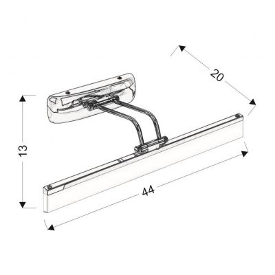 Candellux Side kinkiet 1x6W LED chrom 21-72863