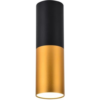 Candellux Tuba lampa podsufitowa 1x15W czarny/złoty 2282688