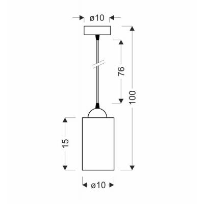 Candellux Bistro lampa wisząca 1x40W czarna/bursztynowa 31-00569