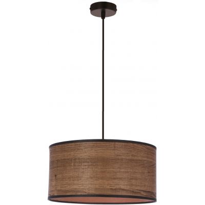 Candellux Legno lampa wisząca 1x40W czarny/brązowy 31-18403