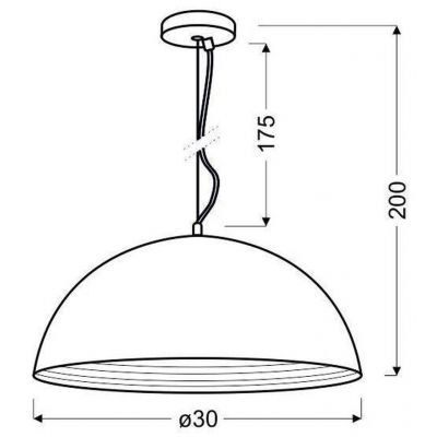 Candellux Dorada lampa wisząca 1x60W chrom 31-26361