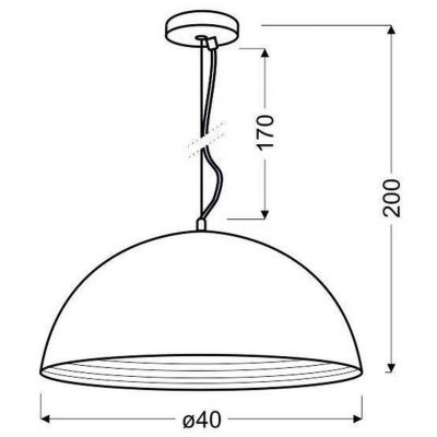 Candellux Dorada lampa wisząca 1x60W chrom 31-26378