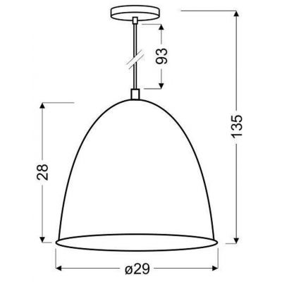 Candellux Patch lampa wisząca 1x60W czarny/chrom 31-43184