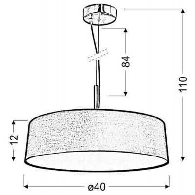 Candellux Blum lampa wisząca 3x60W szara 31-46673