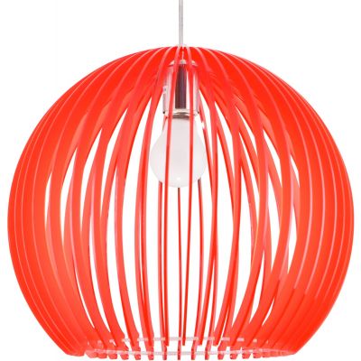 Candellux Haga lampa wisząca 1x60W czerwona 31-50413
