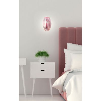 Candellux Abuko lampa wisząca 1x60W różowa 31-55548