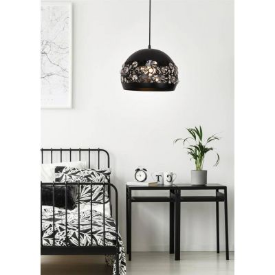 Candellux Jolina lampa wisząca 1x40W czarna 31-69696