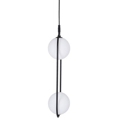 Candellux Cordel lampa wisząca 2x28W czarna/biała 32-10155