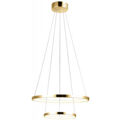 Candellux Lune lampa wisząca 2x40W LED złota 32-76281