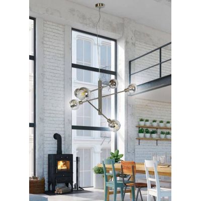 Candellux Migo lampa wisząca 6x10W chrom 36-72528