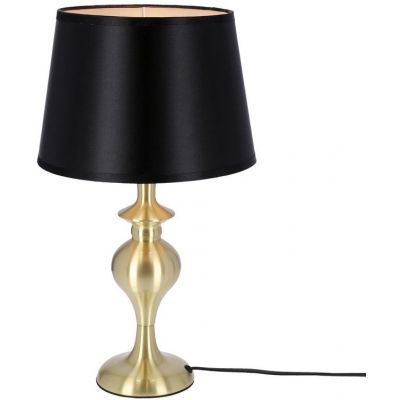 Candellux Prima Gold lampa stołowa 1x60W czarna/złota 41-09227