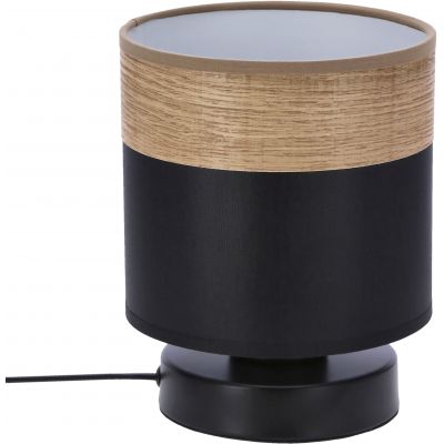 Candellux Porto lampa stołowa 1x60W czarny/brązowy 41-17628