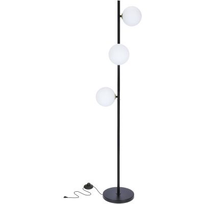 Candellux Kama lampa stojąca 3x28W czarny/biały 53-01238