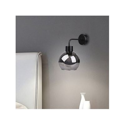 Candellux Lady kinkiet 1x40W czarny/szkło dymione 21-76700