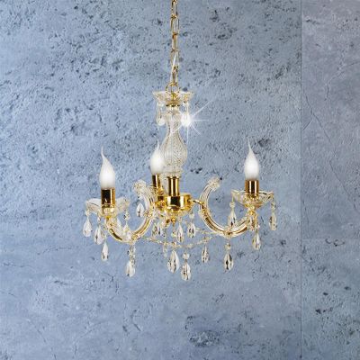 Candellux Maria Teresa lampa wisząca 3x40W złoty 33-94639