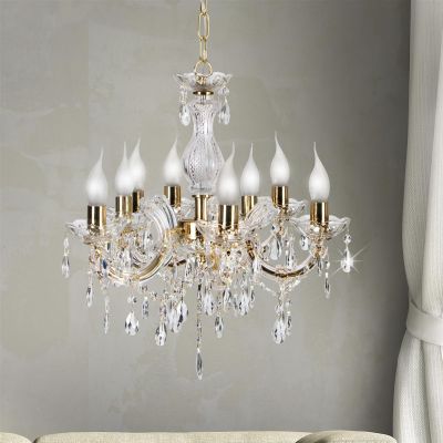 Candellux Maria Teresa lampa wisząca 8x40W złoty 38-94653