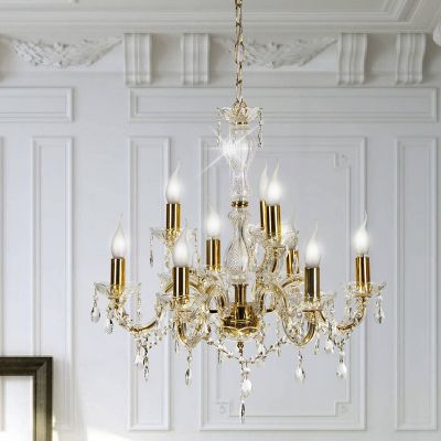 Candellux Maria Teresa lampa wisząca 9x40W złoty 39-95841