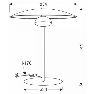 Ledea Lund lampa stołowa 1x10,5W LED biała 50533056