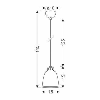 Ledea Sewilla lampa wisząca 1x40W niebieska 50101144