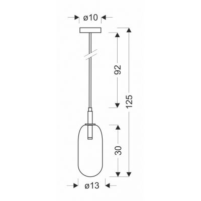 Ledea Fiuggi lampa wisząca 1x6W LED srebrna 50133214