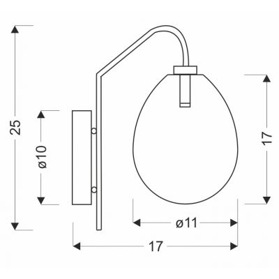 Ledea Lukka kinkiet 1x10W chrom 50401225