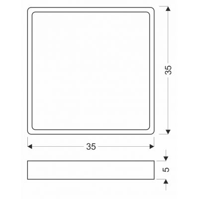 Candellux Quattro plafon 18 W czarny 10-31952