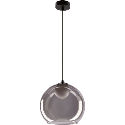 Candellux Brin lampa wisząca 1x15 W czarna-przydymiona 31-38333