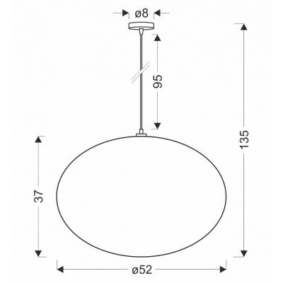 Candellux Mellow lampa wisząca 1x40 W czarna 31-41968