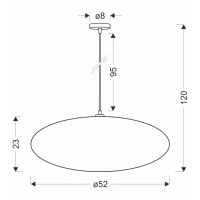 Candellux Cafee lampa wisząca 1x40 W beżowa 31-42019