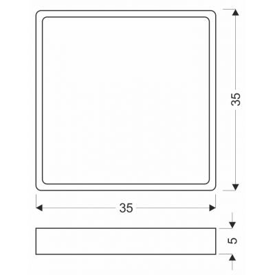 Candellux Quattro plafon 12 W mosiądz 10-81940