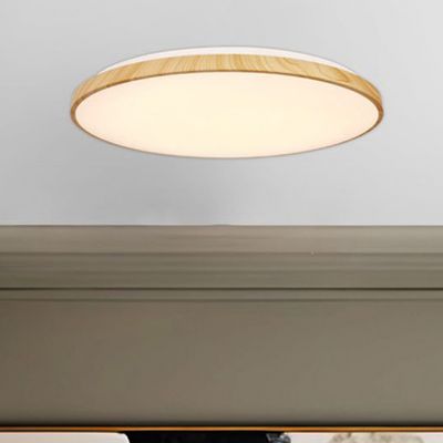 Candellux Tens plafon 1x48 W biały-drewno 16-33949