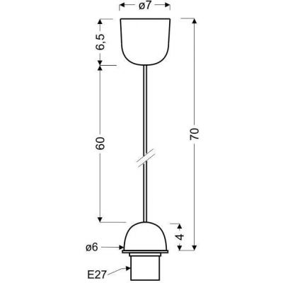 Candellux zawieszenie biały 85-89369