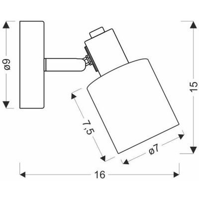 Candellux Agra kinkiet 1x40 W czarny-bursztynowy 91-25036