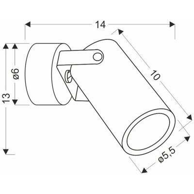Candellux Gary kinkiet 1x15 W czarny 91-28112