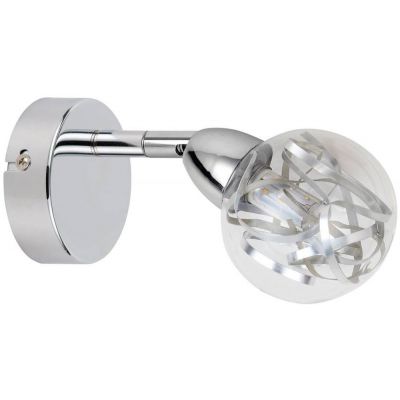 Candellux Bolo kinkiet 1x6W LED chrom 91-67517