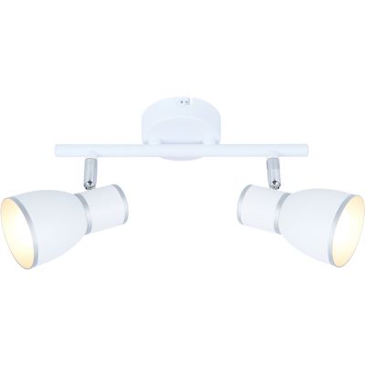 Candellux Fido lampa podsufitowa 2x40W biały/chrom 92-63373