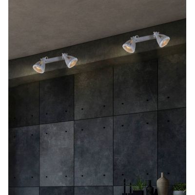 Candellux Crodo lampa podsufitowa 2x40W szary 92-71118