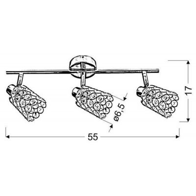 Candellux York lampa podsufitowa 3x40W mosiądz 93-70111
