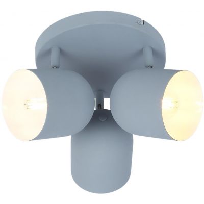 Candellux Azuro lampa podsufitowa 3x40W szary mat 98-63236